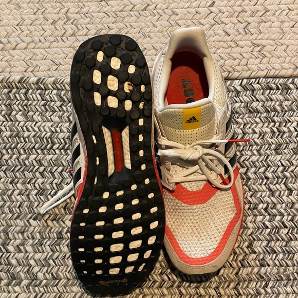 Adidas Ultra Boost White and Red Sneakers - lightly worn - Picture 7 of 8